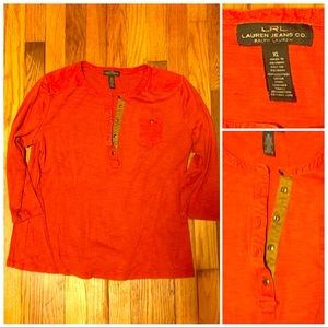 Not for sale !! LRL XL button up Henley